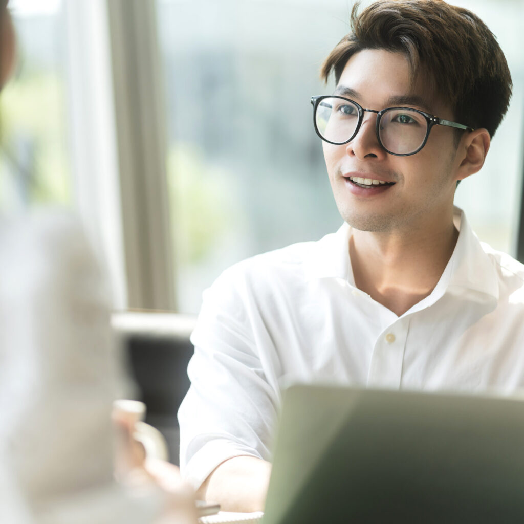 Casual business meeting